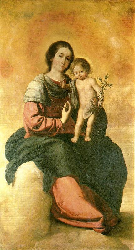 Francisco de Zurbaran virgin of the rosary oil painting picture